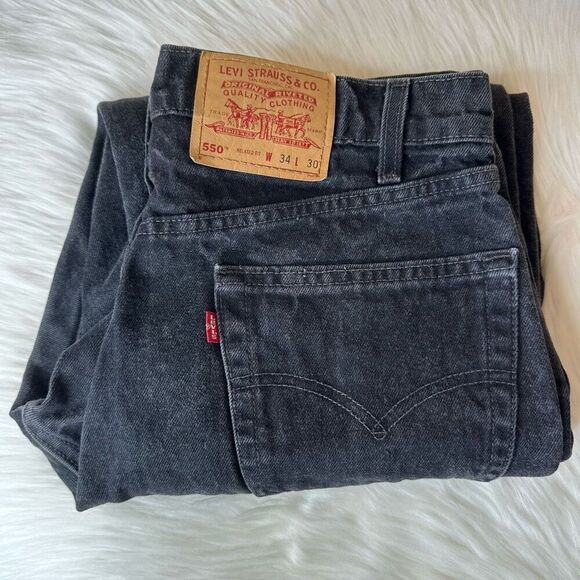 Levi’s Vintage 90’s 550 Relaxed Fit Jeans Made in USA Size 34 - Picture 9 of 9